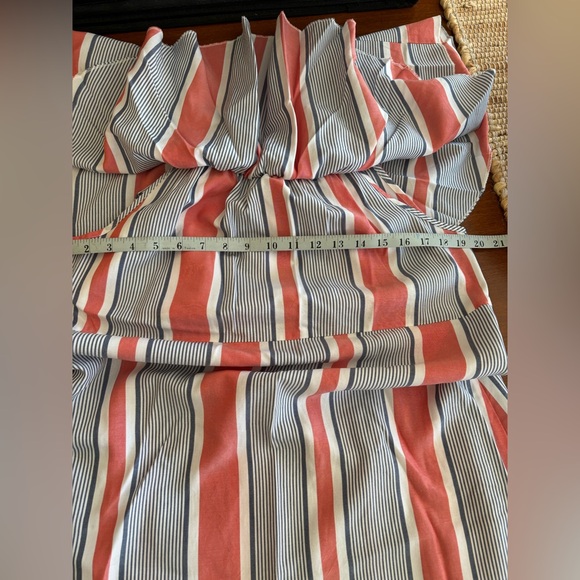 Chelsea & Theodore Orange and Blue Striped Dress - Picture 5 of 6